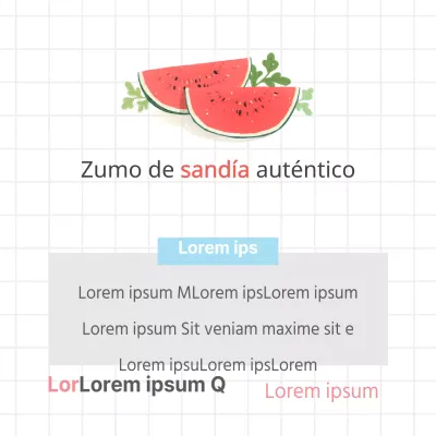 Auténtico zumo de sandía