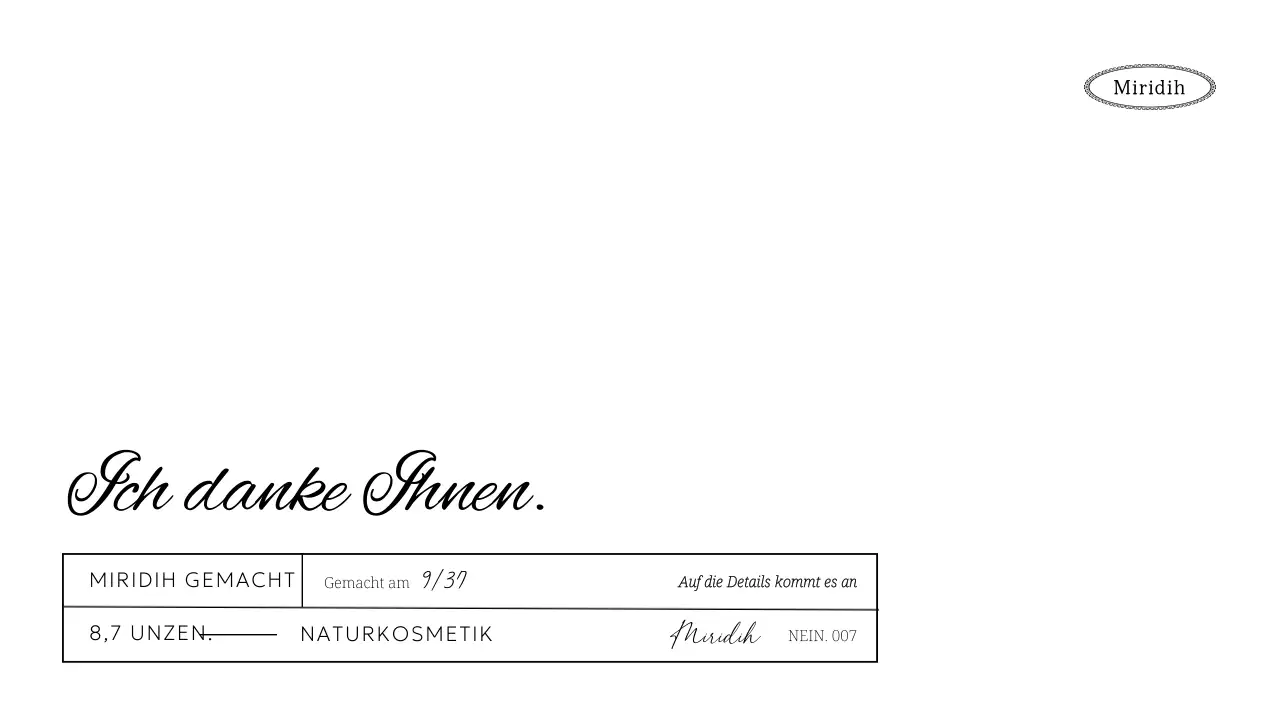 Danksagungsumschläge mit Text und Zeilen