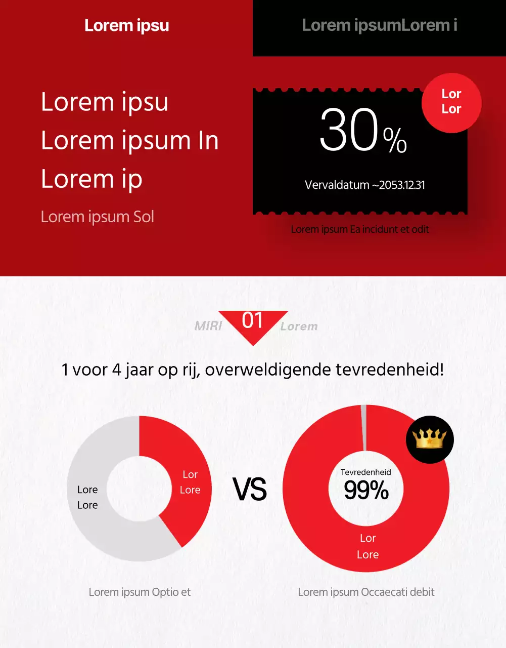 Een eenvoudige rood-zwarte online interview cursusbeschrijving