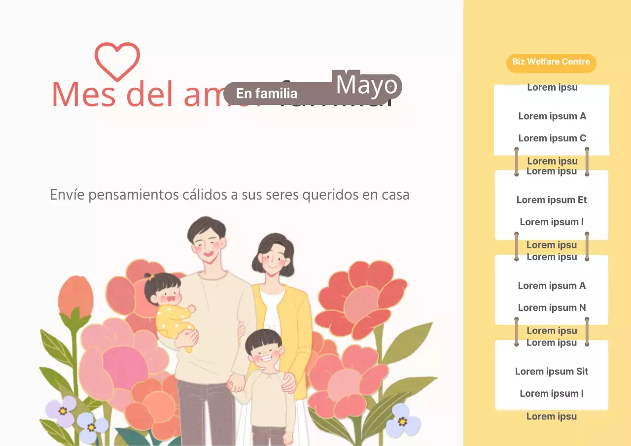 Mes del amor familiar