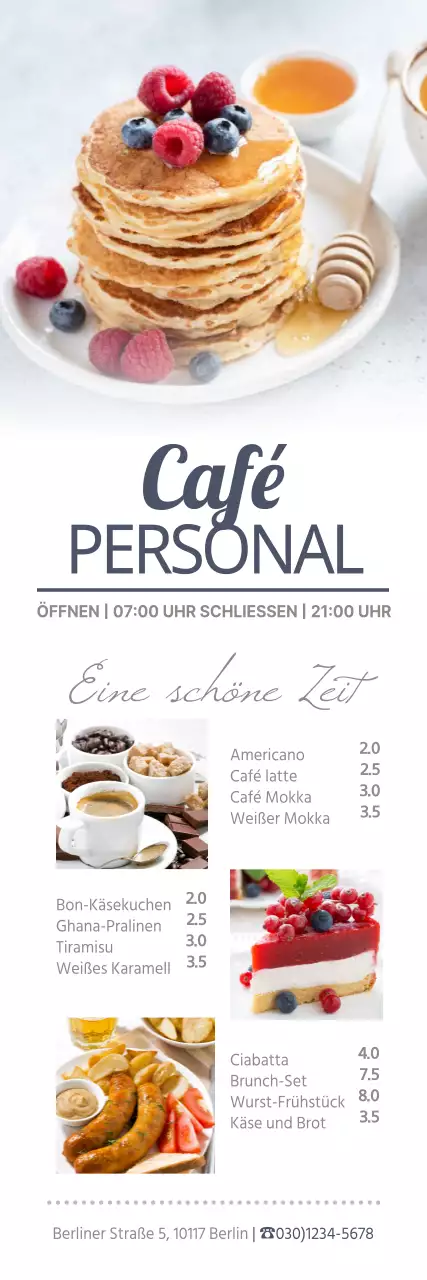 Desserts im Café