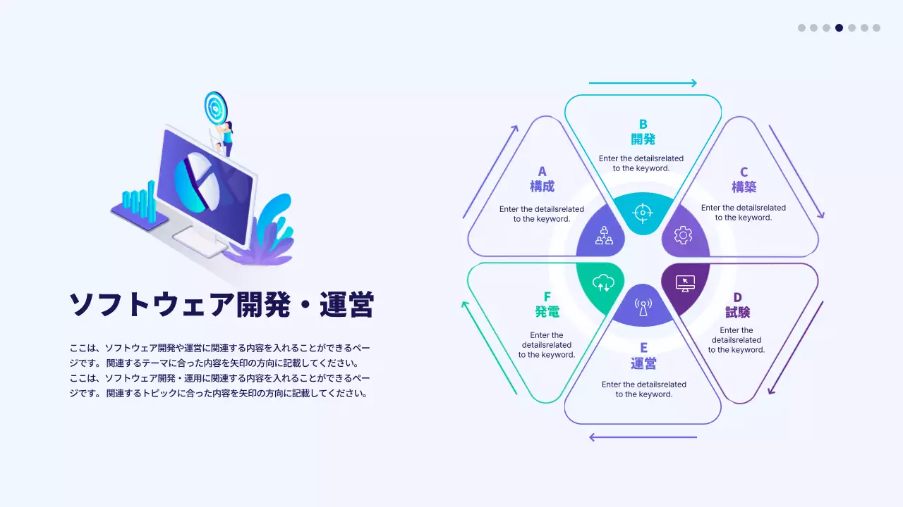 青 モダン ソフトウェア ドキュメント インフォグラフィック