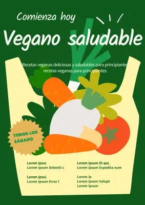 Promover el veganismo destacando las opciones saludables en los carritos de la compra amarillos