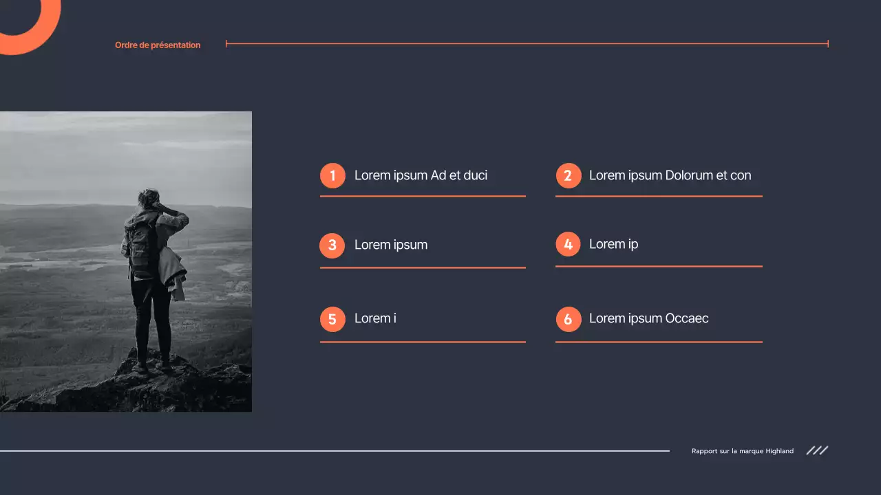 Rapport de stage soigné en orange marine