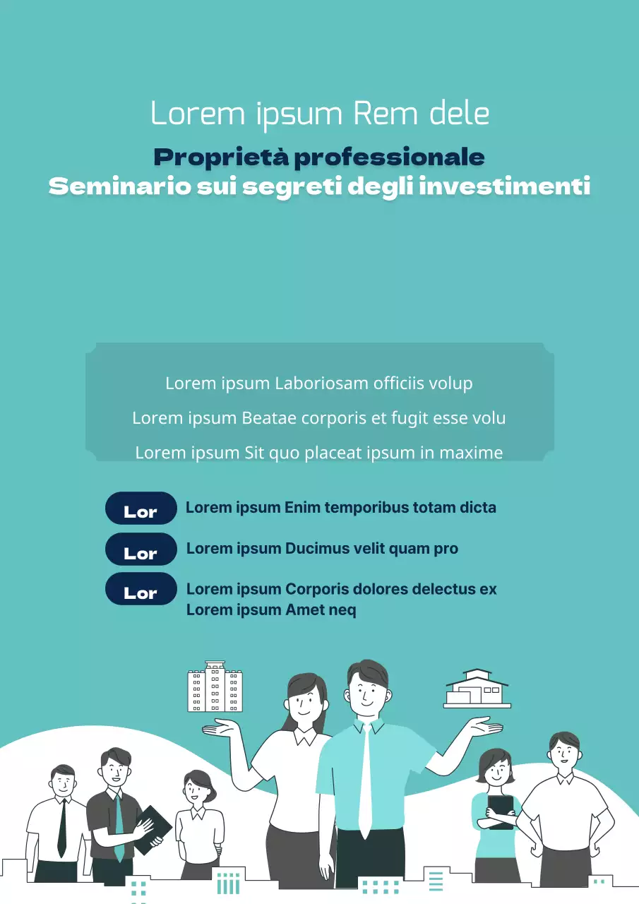 Promuovete il vostro seminario immobiliare con un semplice verde