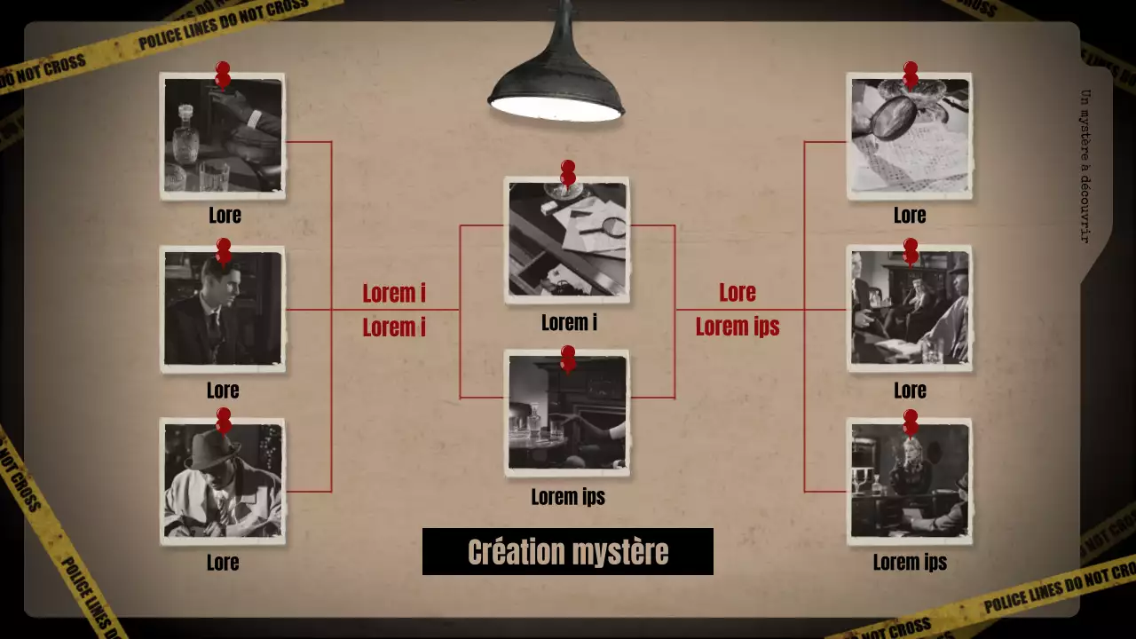 Analyse des romans policiers sur fond noir et des classeurs bruns