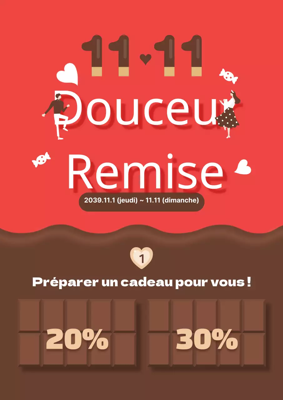 Promouvoir les événements de la Saint-Valentin en rouge
