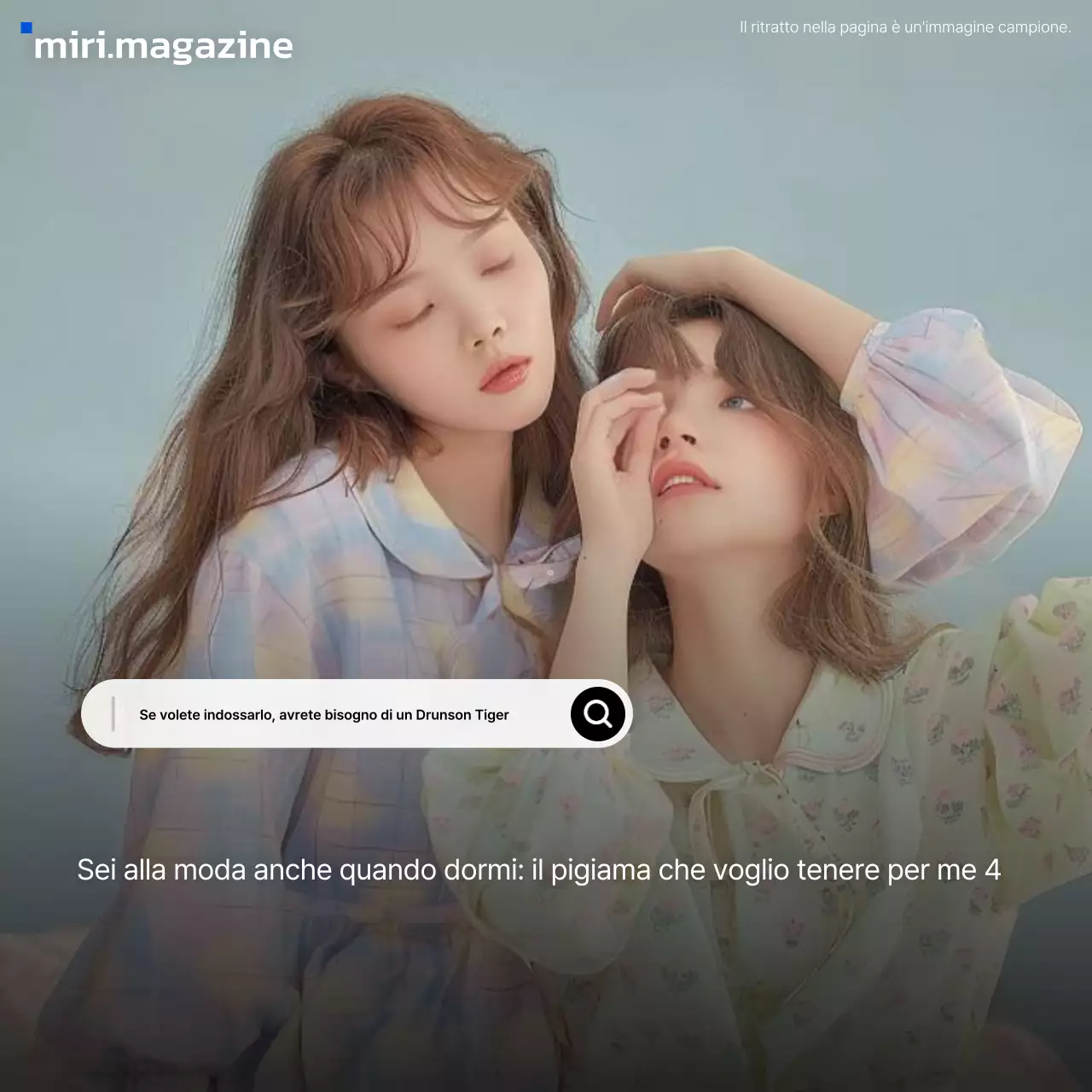 Annuncio di moda moderna di colore azzurro