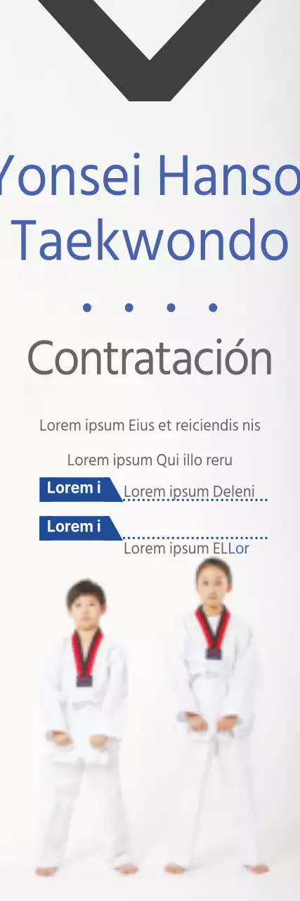 Contratación de taekwondo