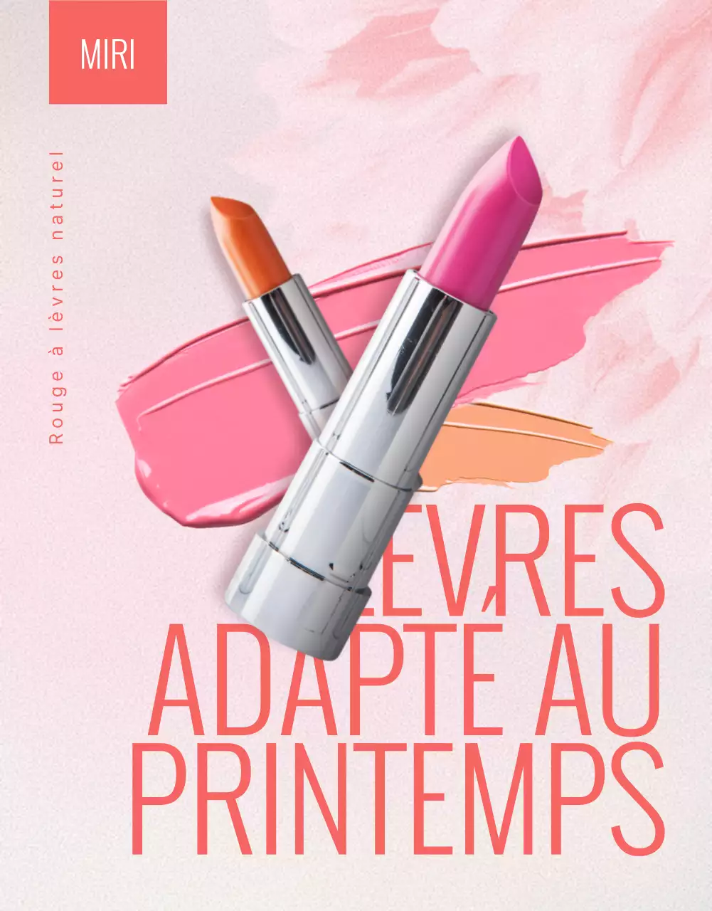 Voici un rouge à lèvres rose, frais et lumineux