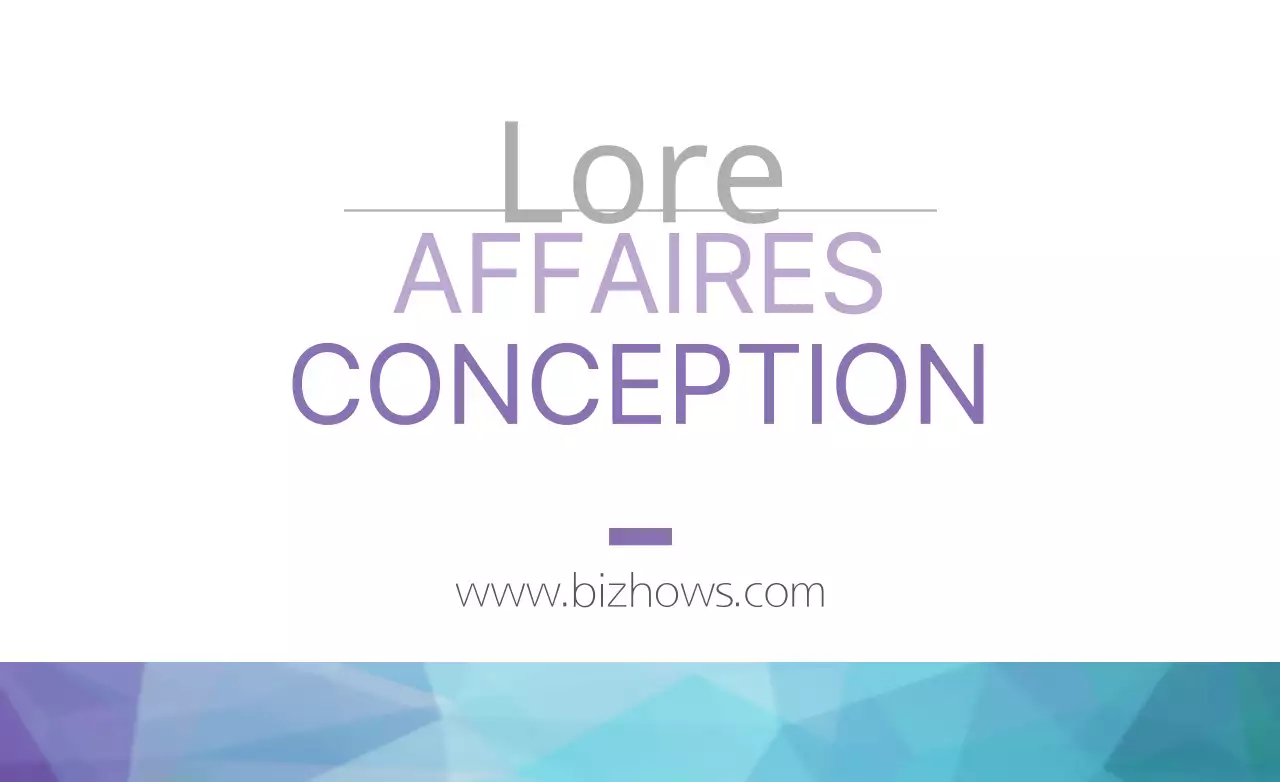 Conception d'entreprise