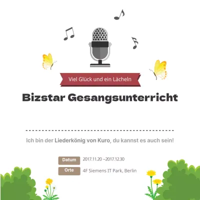 Bizstar Gesangsunterricht