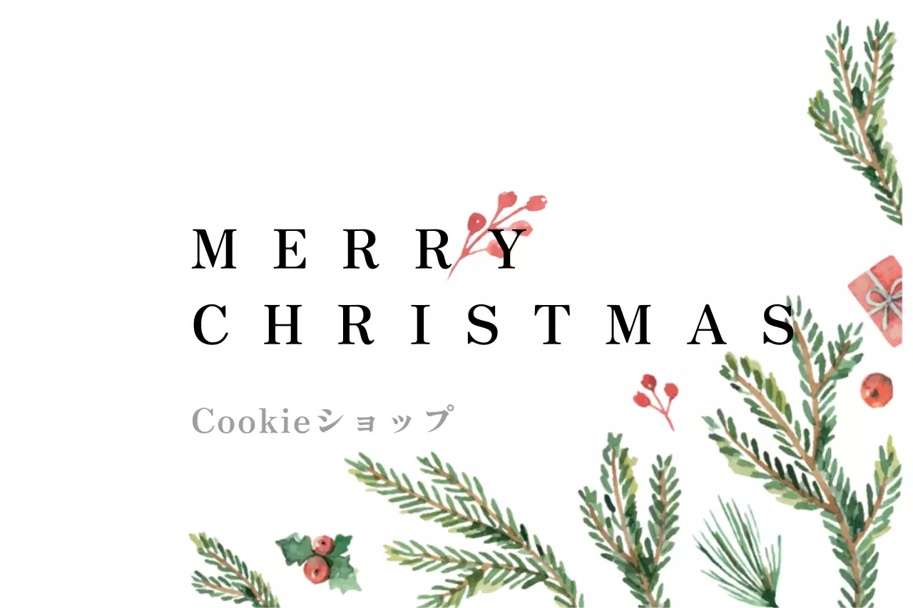 白 シンプル クリスマス 看板 ファンシーバナー