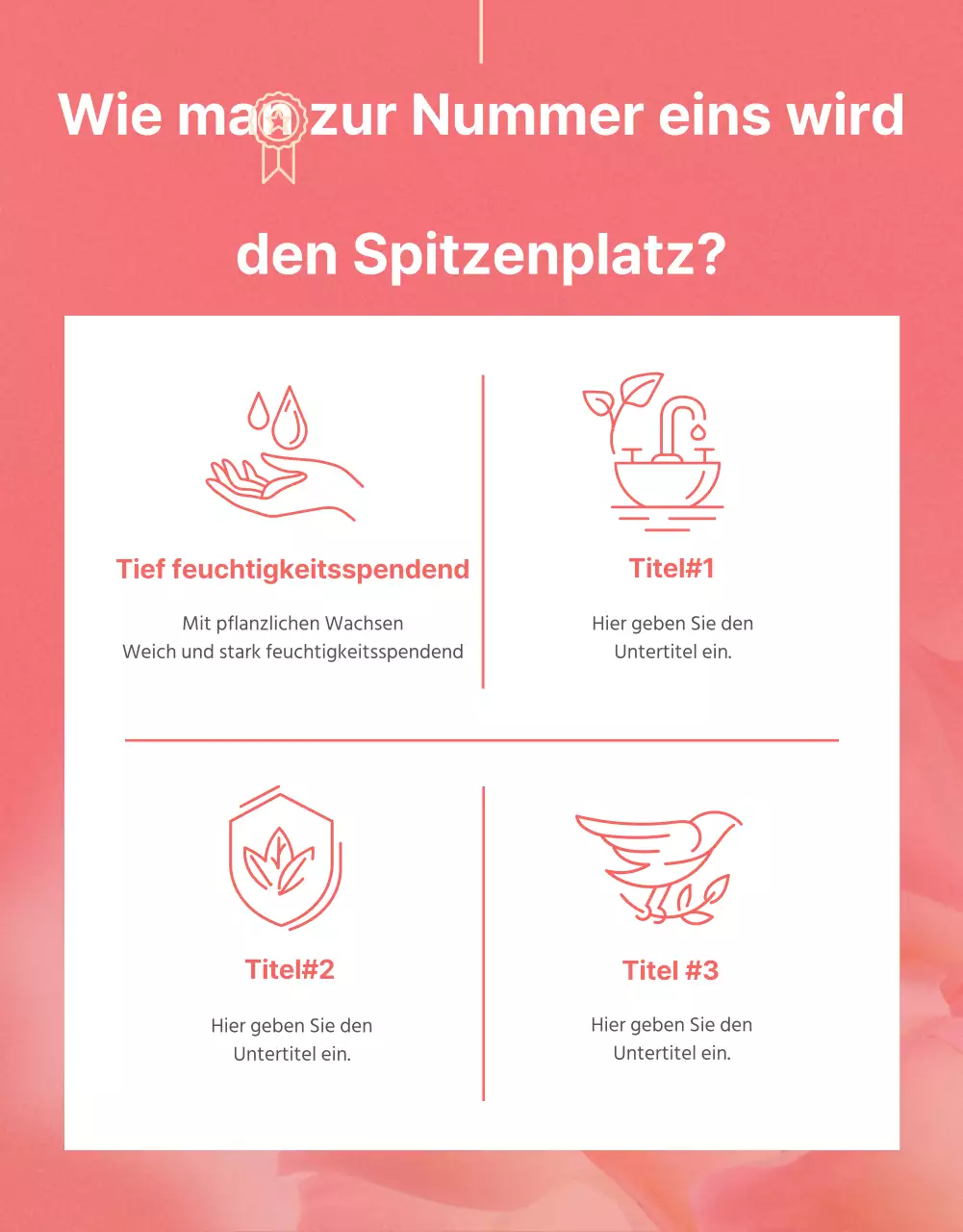 Ein frischer und leuchtender Lippenstift in Pink wird vorgestellt