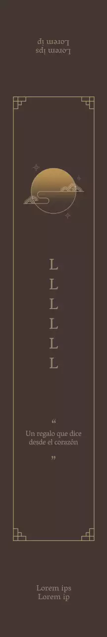 Lujoso set de regalo Chuseok ilustrado marrón