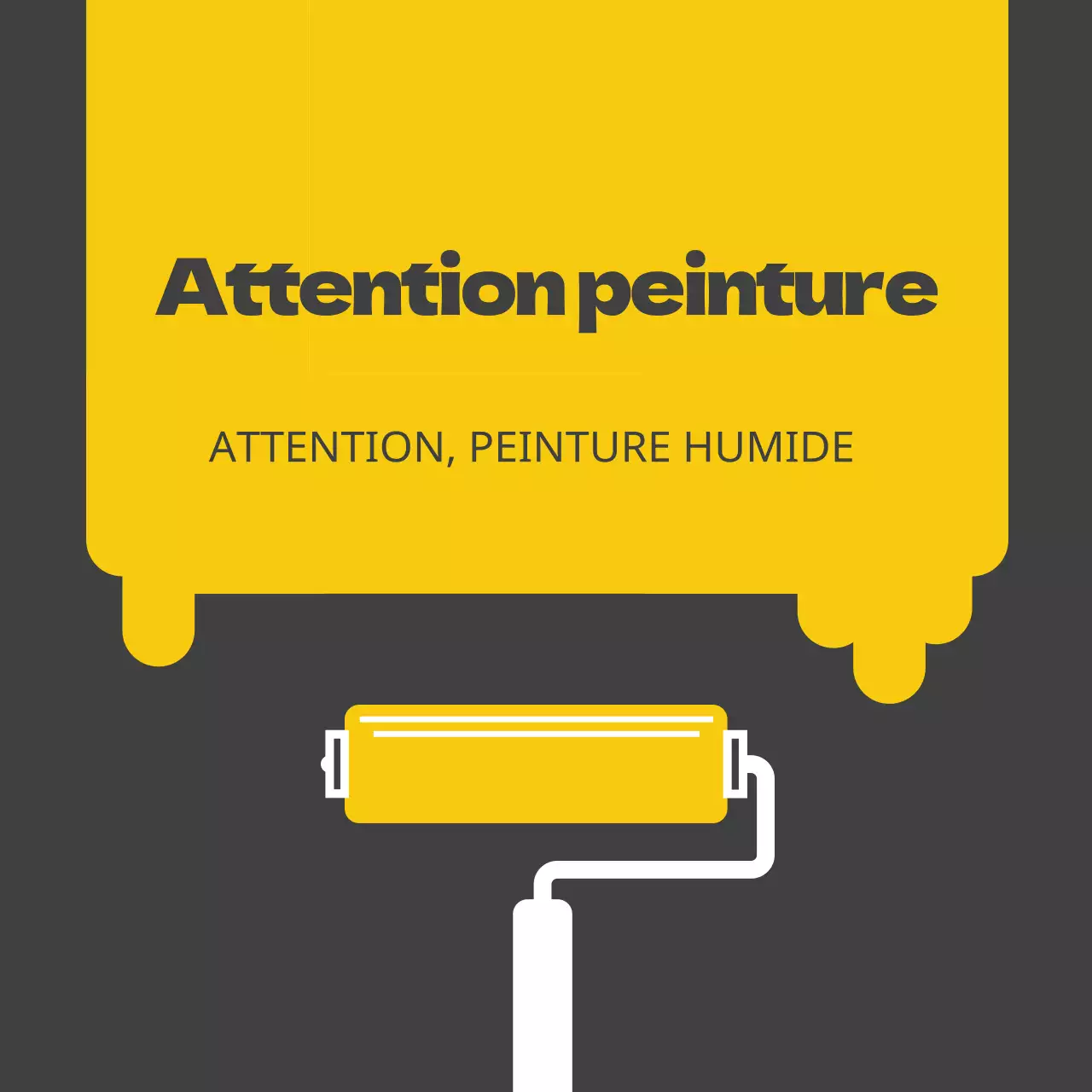 Attention à la peinture