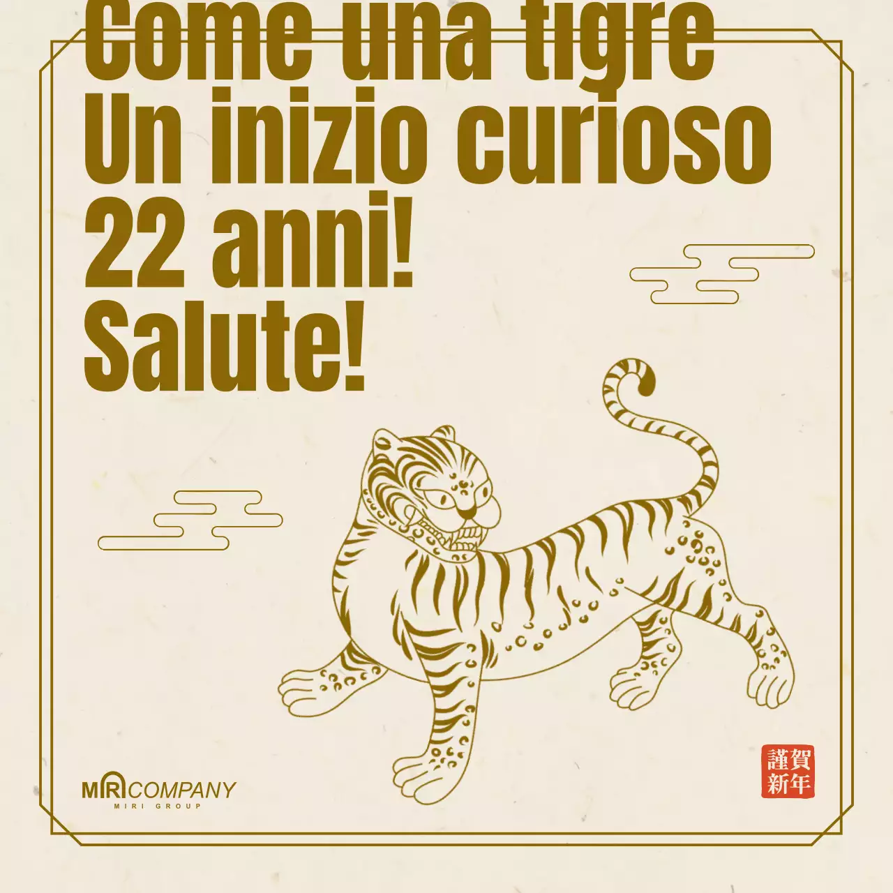 Anno tradizionale della tigre 2022 Anno del cane