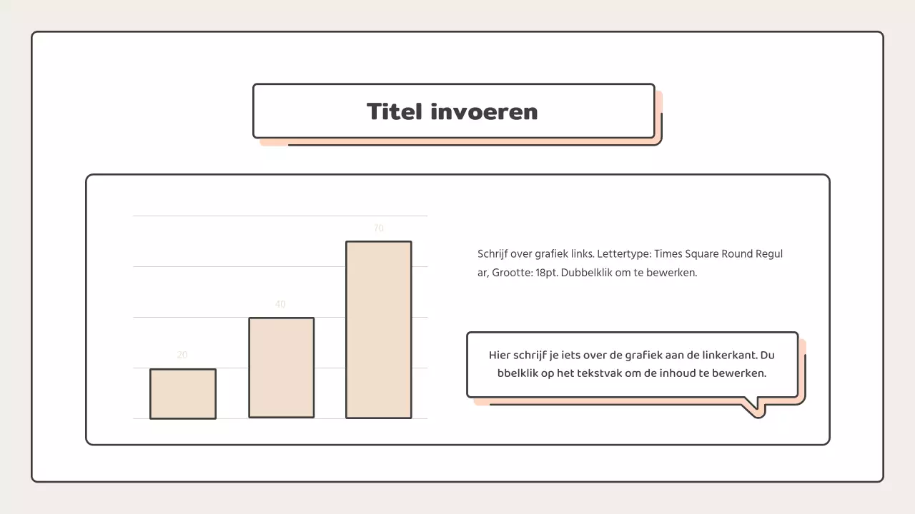 Educatief met puntvormen in roze en beige