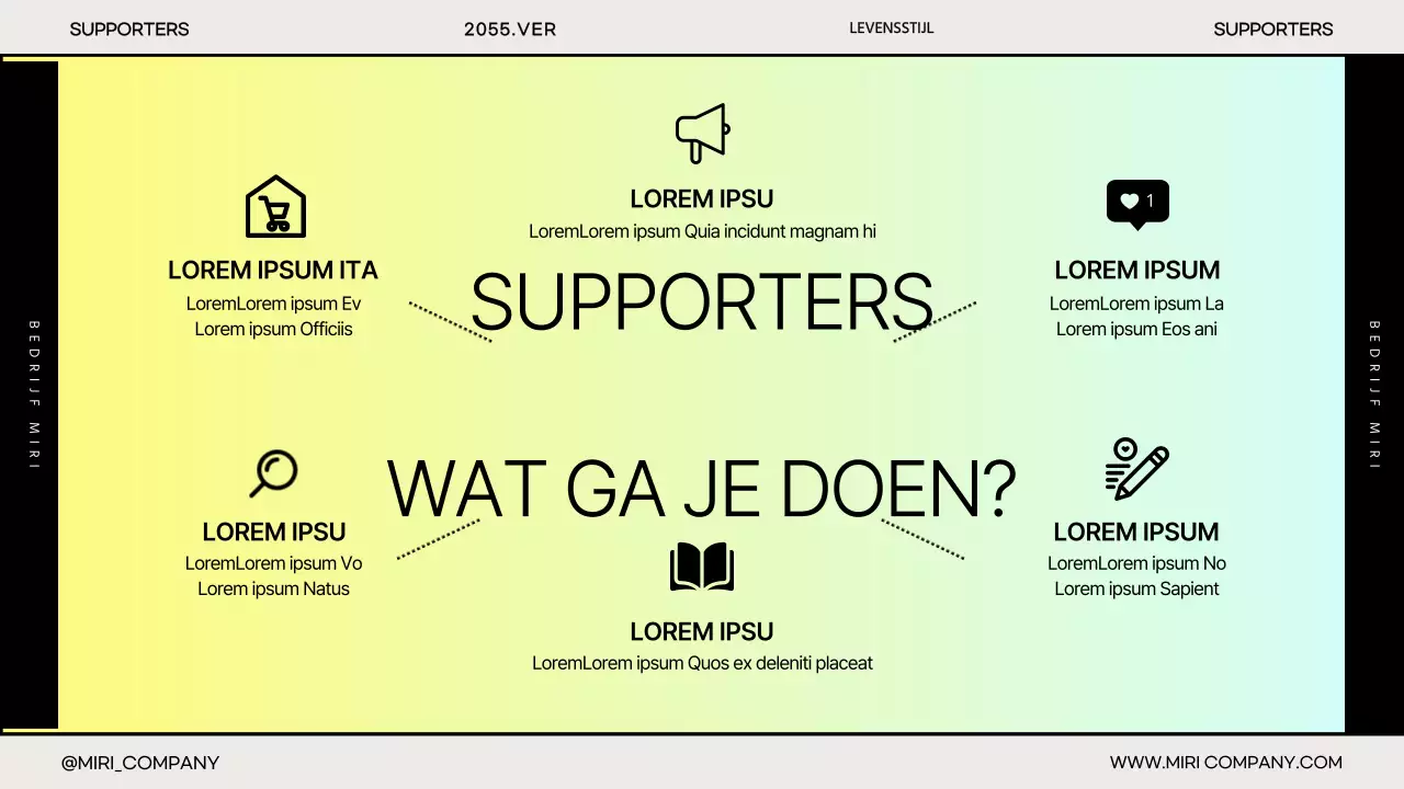 De eenvoudige bedrijfspresentatie van Gradient