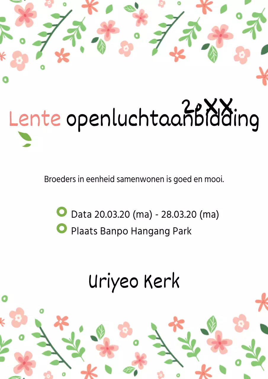 Openlucht aanbidding