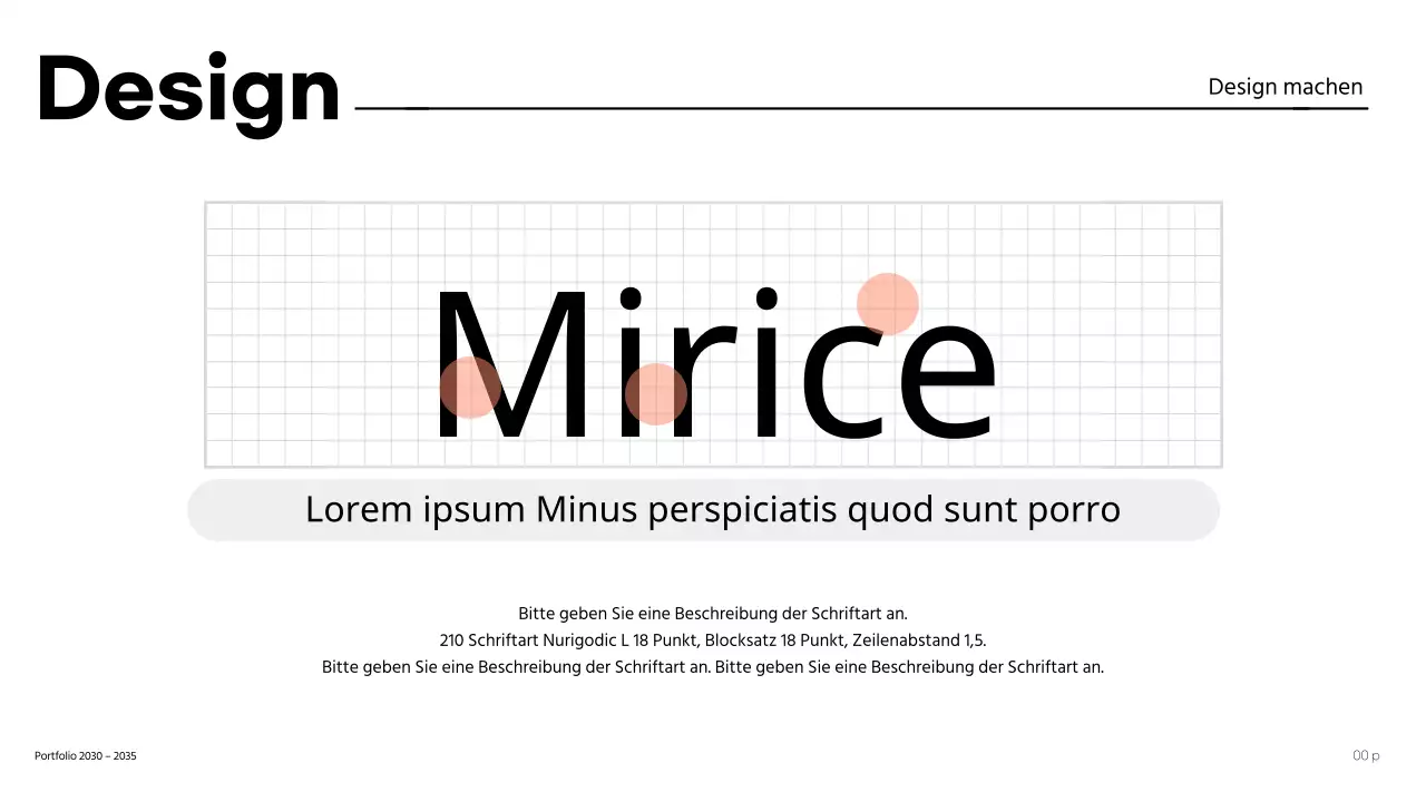 Einfaches Design-Portfolio