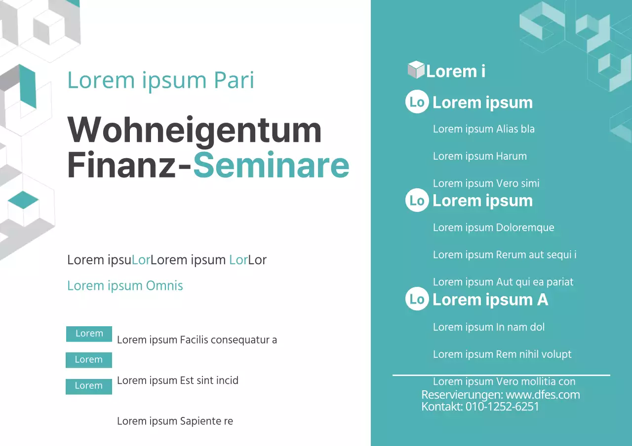 Seminar zur Finanzierung von Wohneigentum
