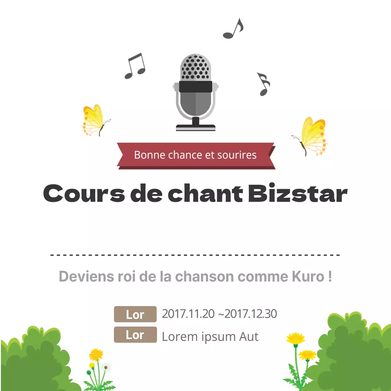Cours de chant Bizstar