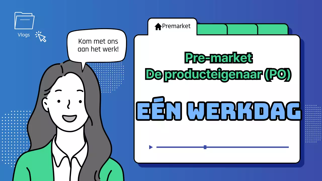 Producteigenaar werkplek vlog in rustgevende blauwe tinten