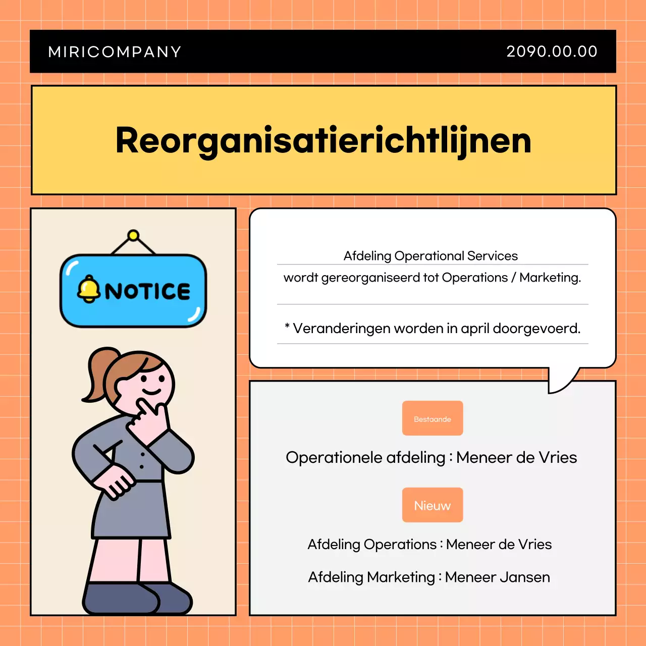 Lichtblauwe eenvoudige bedrijfsaankondiging