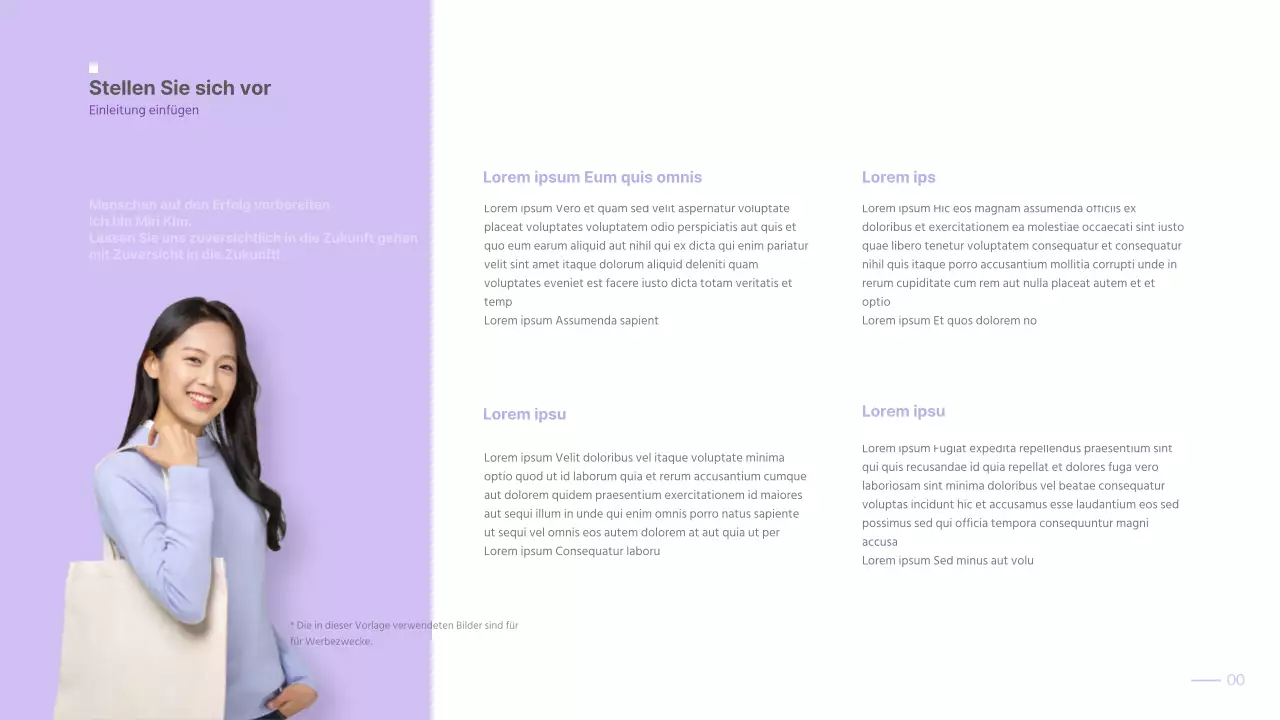 Einfache Mappe mit malvenfarbenem Farbverlauf