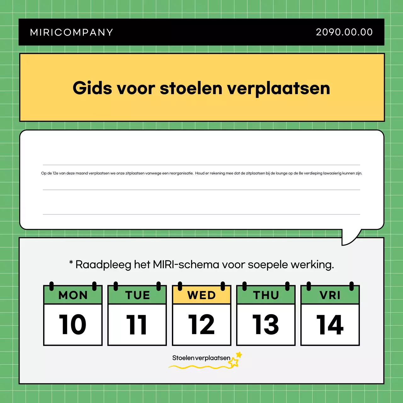 Lichtblauwe eenvoudige bedrijfsaankondiging