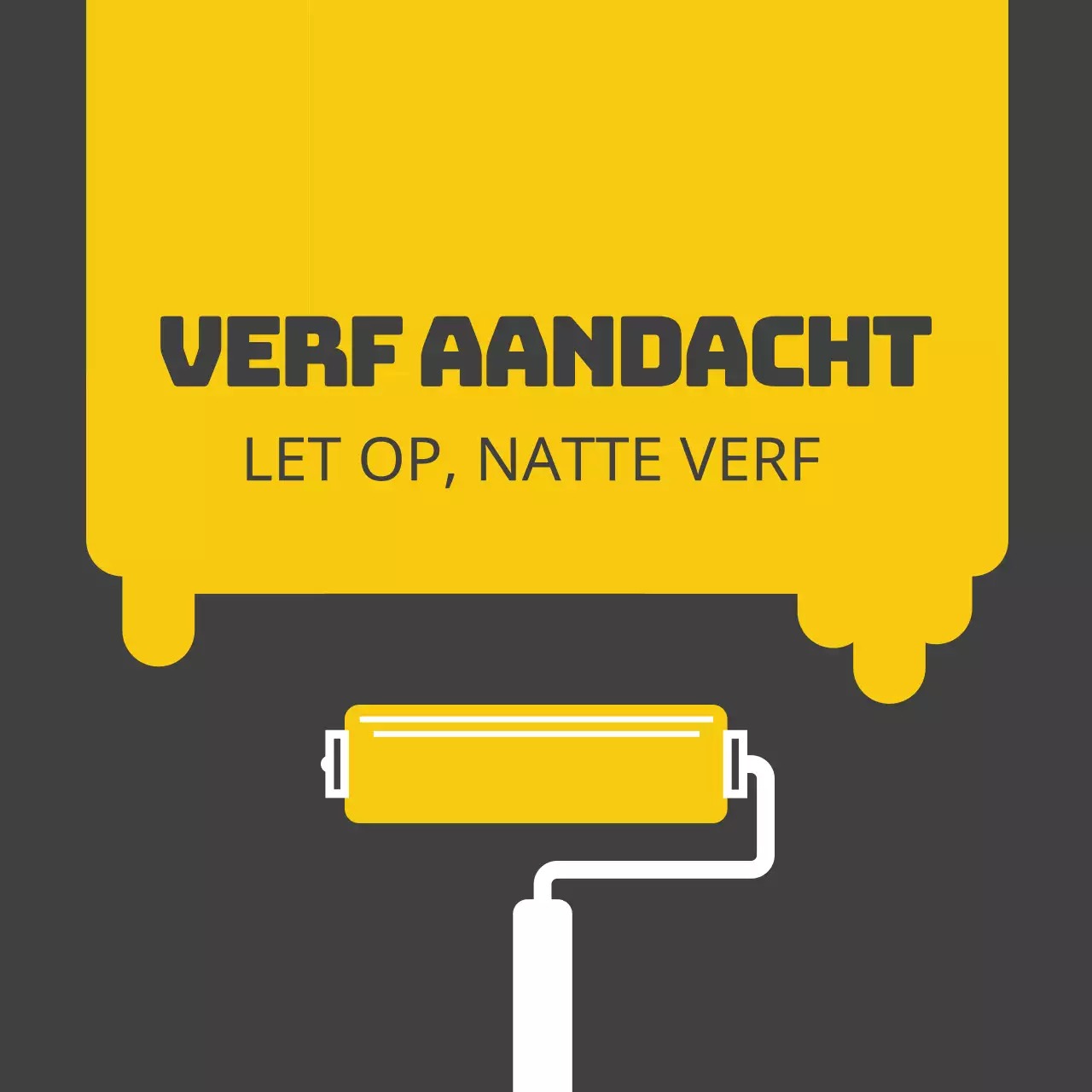 Wees voorzichtig met verf