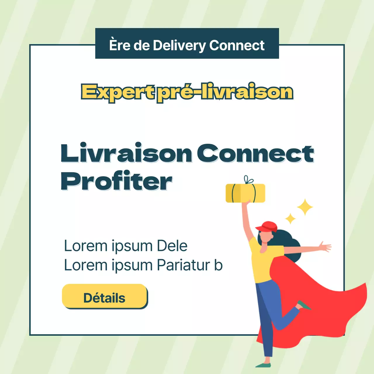 Connexion de livraison