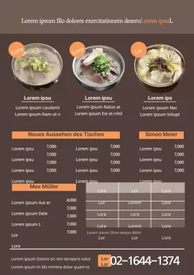 Orange-schwarze Kleiderordnung für Restaurants