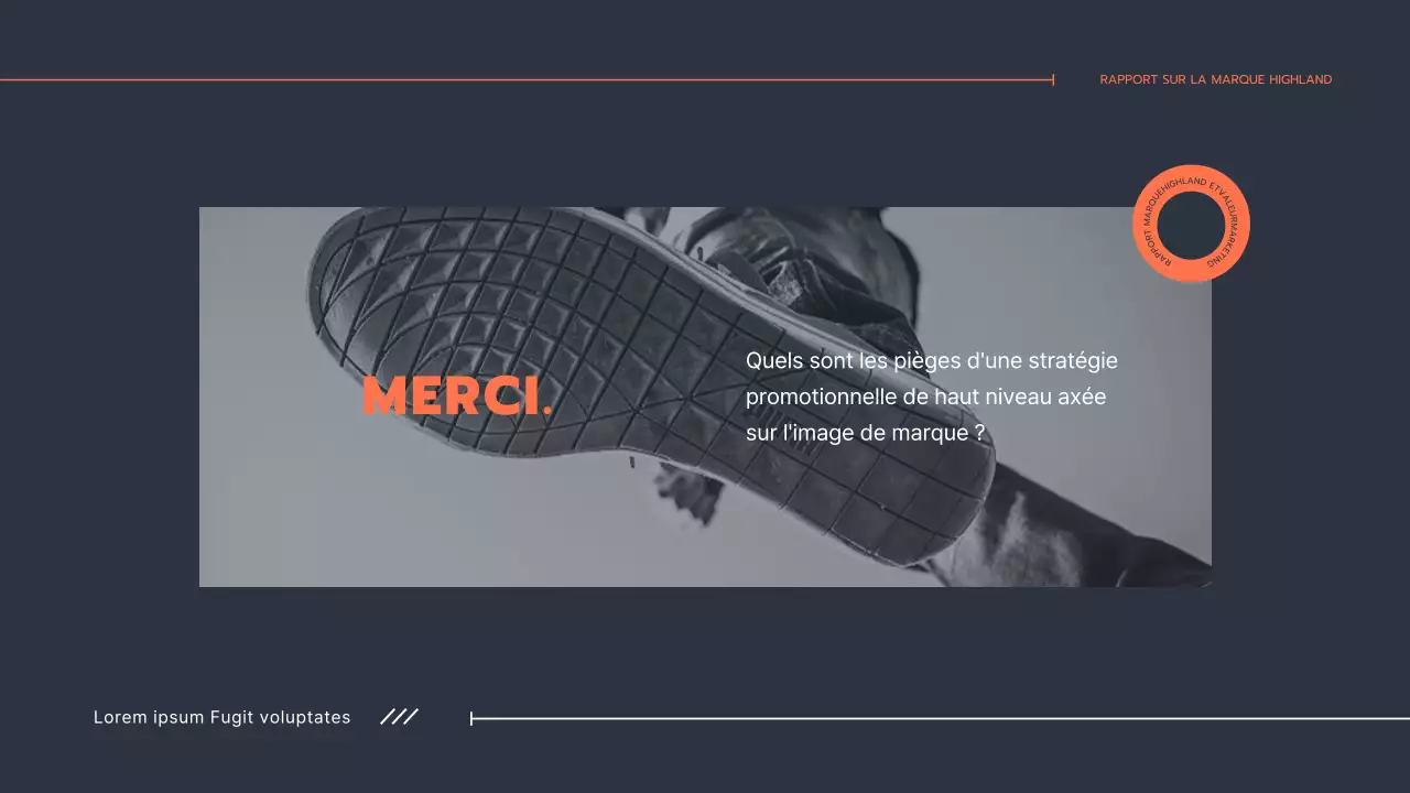 Rapport de stage soigné en orange marine