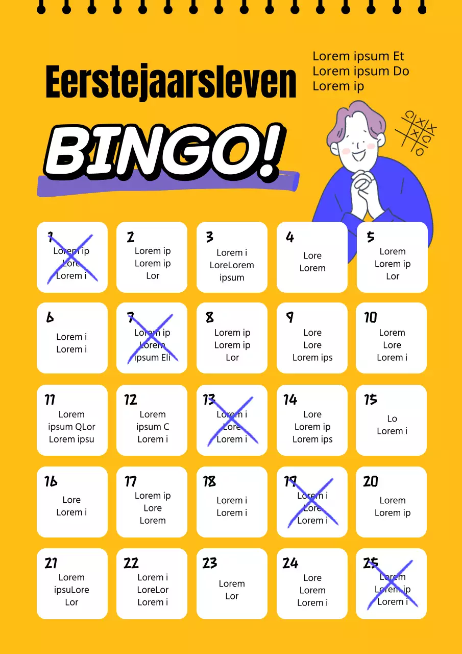 Mission Bingo, een frisse missie in levendige gele tinten