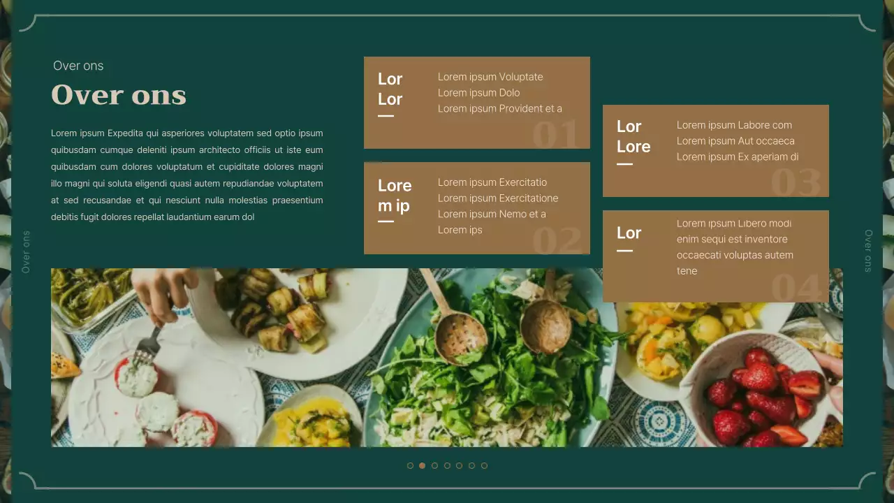 Introductie van de groen-bruine cateringservice