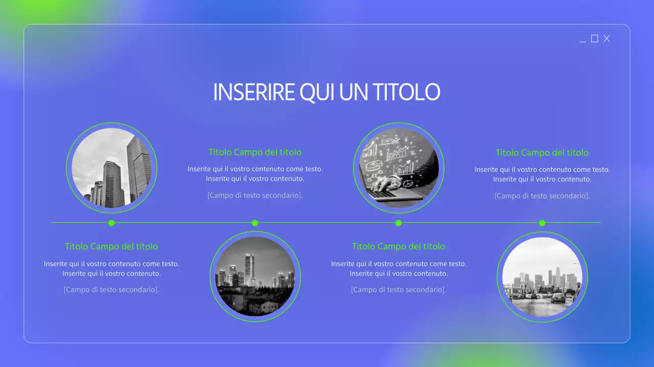 Cartelle semplici nei colori blu e fluorescenti