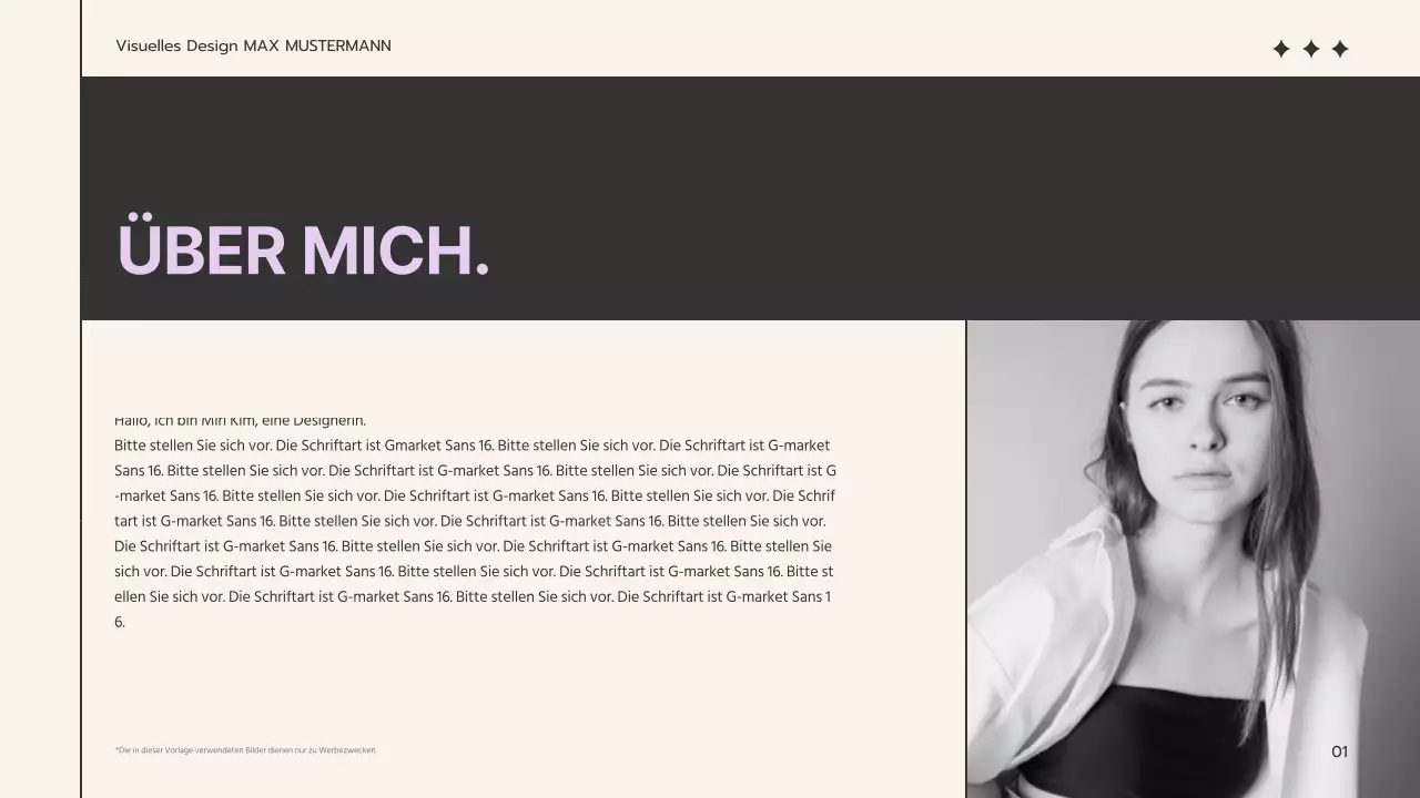 Eine schlichte Mappe in Beige und Mauve für die Jobsuche