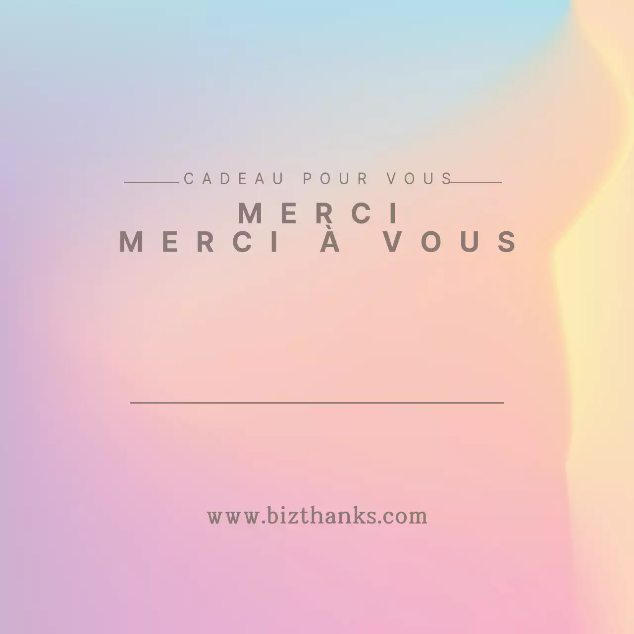 SPÉCIALEMENT POUR VOUS