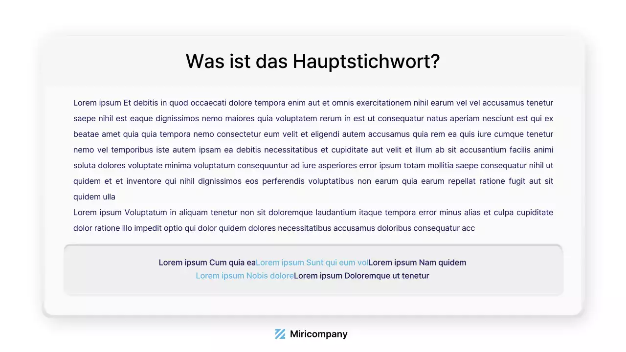 UX UI Style Kit mit dreidimensionaler Anmutung in Hellblau und Marineblau