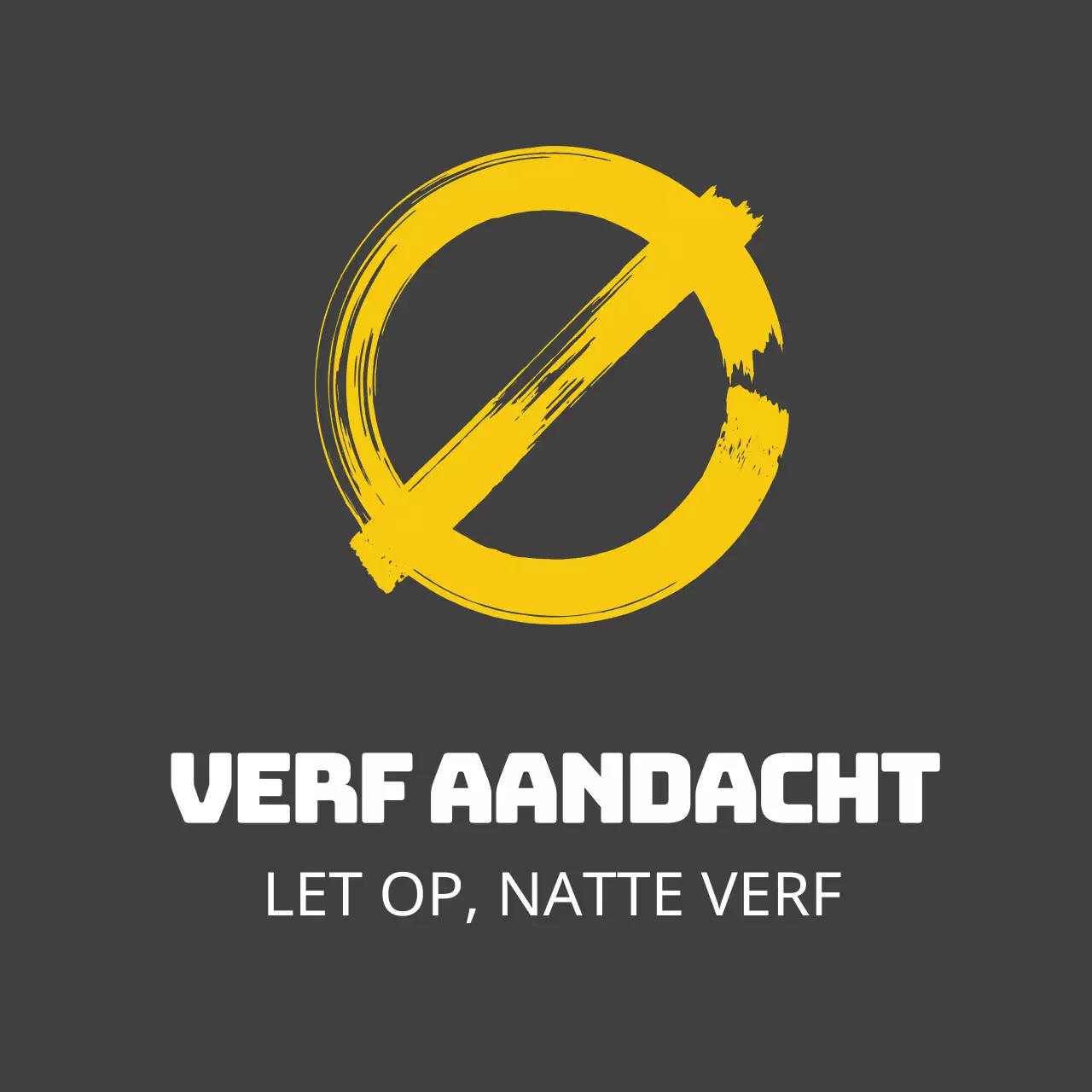 Wees voorzichtig met verf