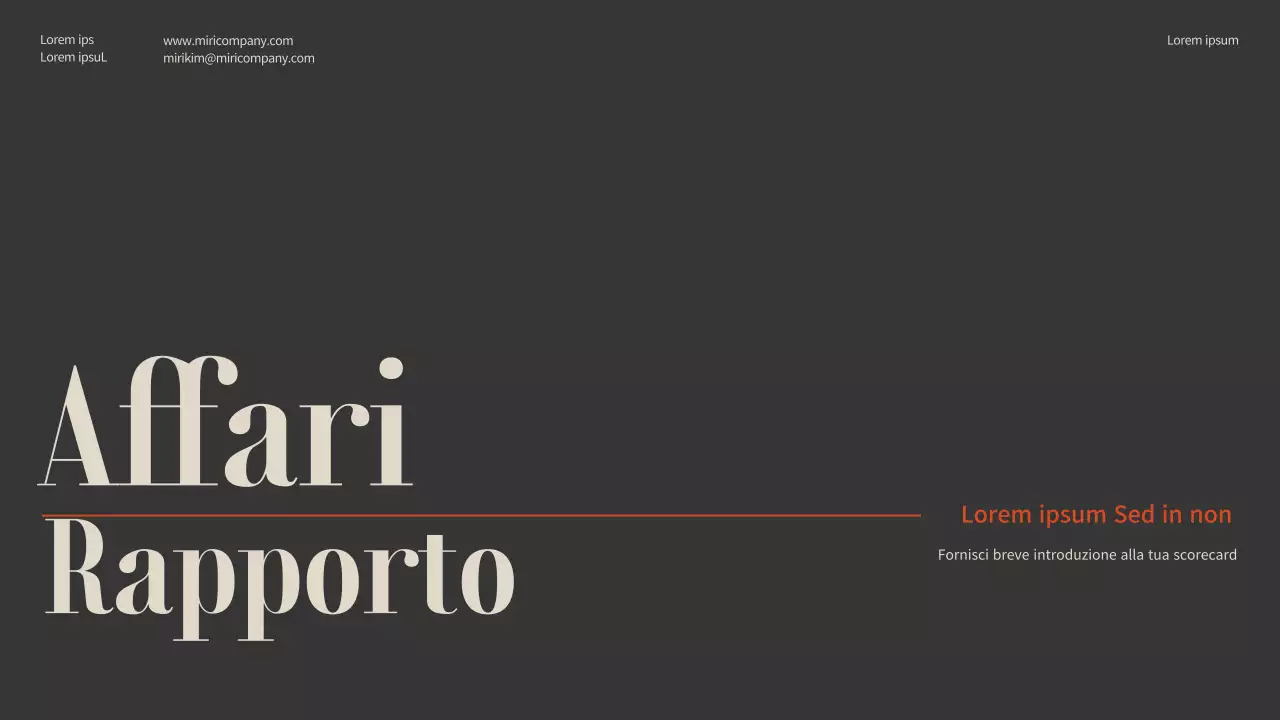 Accenti di colore arancione con marrone e beige Semplice scheda di valutazione