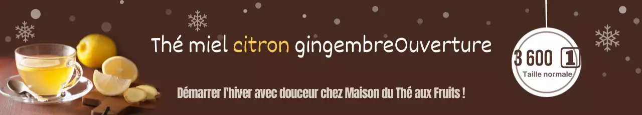 Thé miel citron gingembre