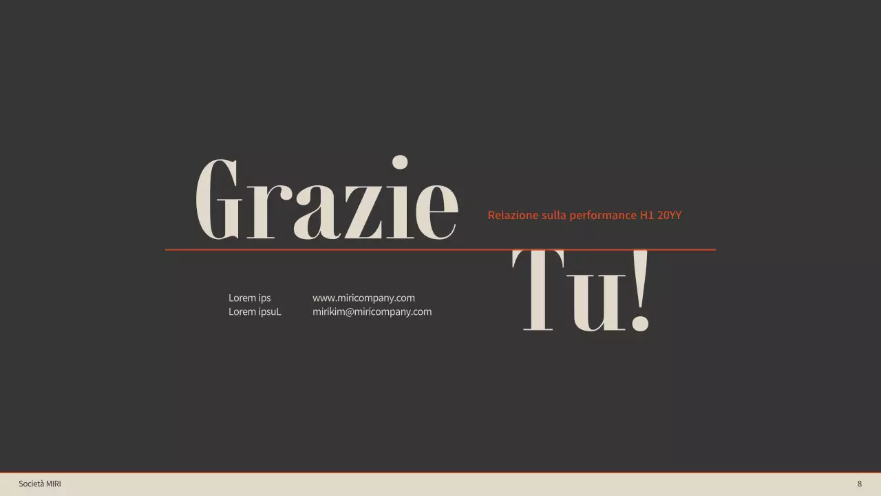 Accenti di colore arancione con marrone e beige Semplice scheda di valutazione