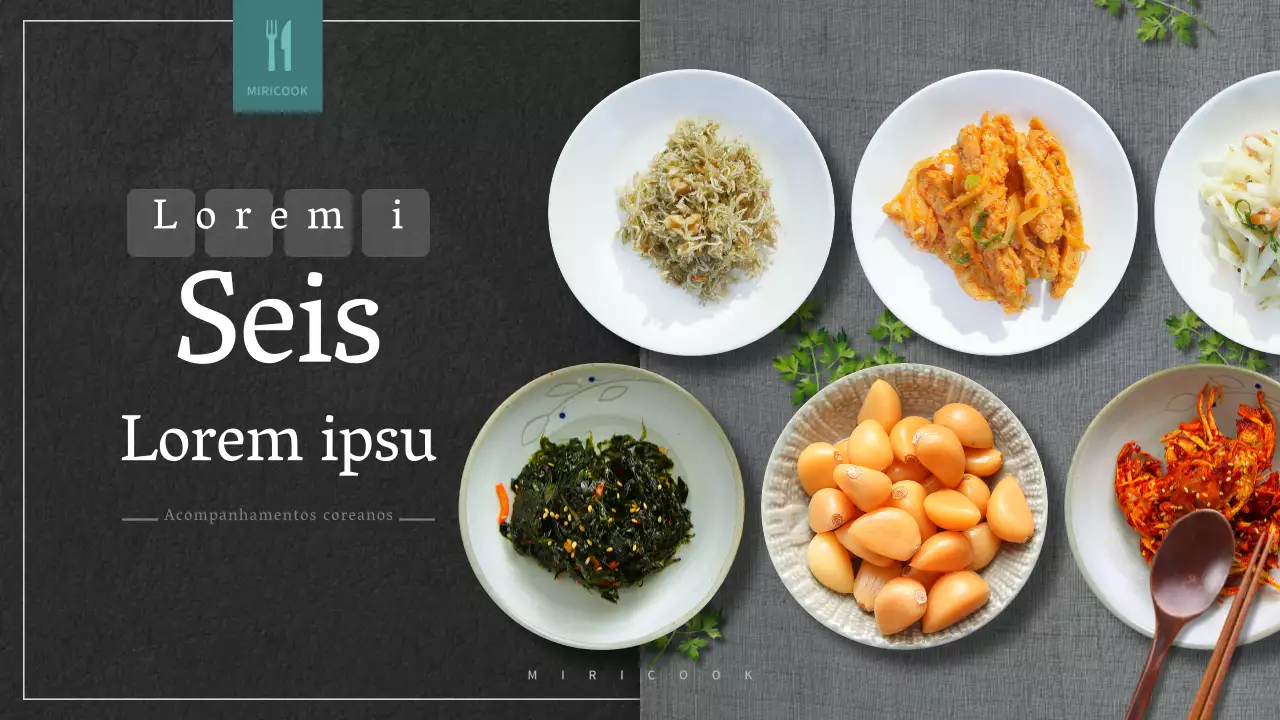 Apresentação de uma receita simples de acompanhamento a preto e branco