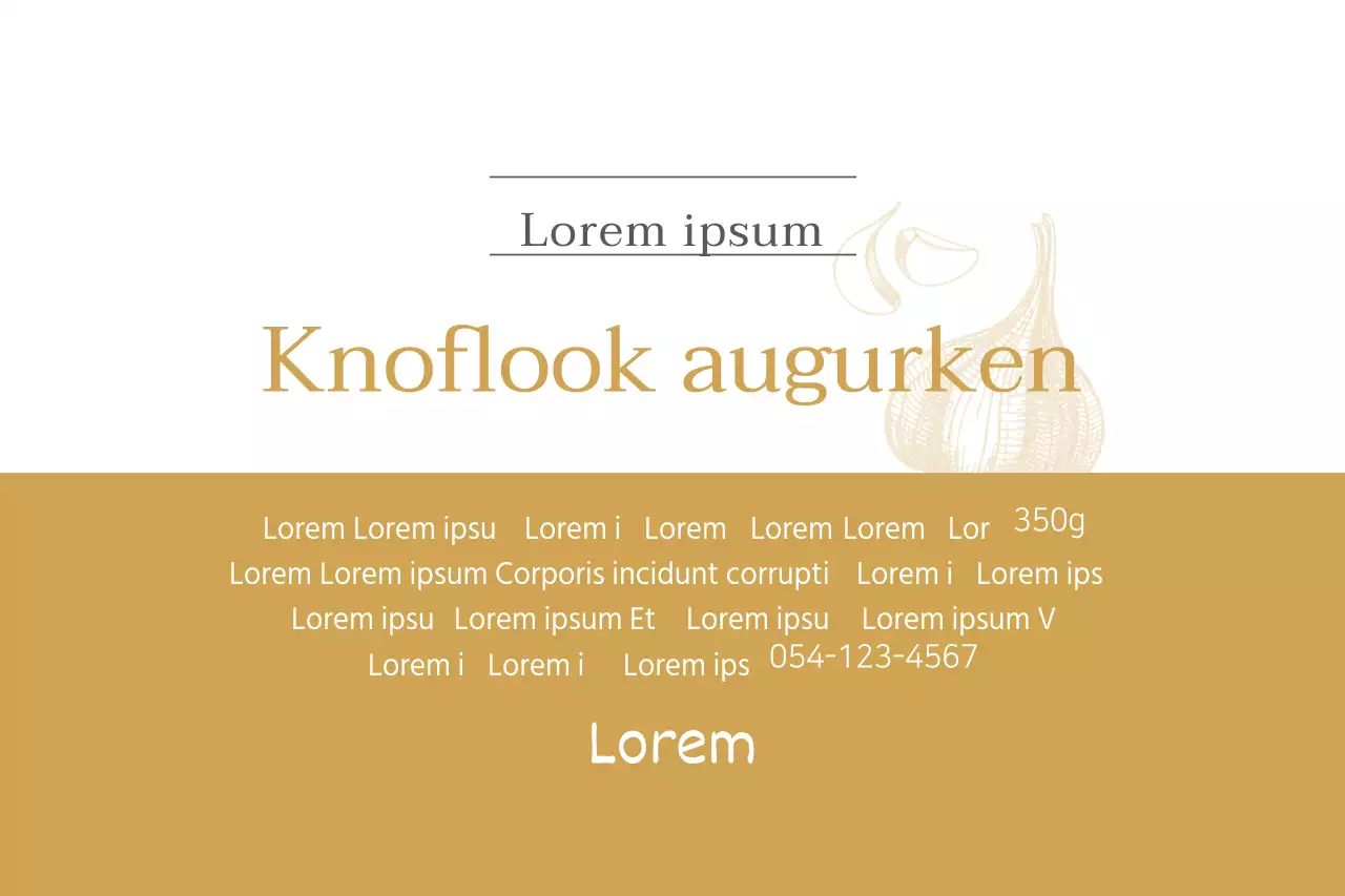 Knoflook augurken