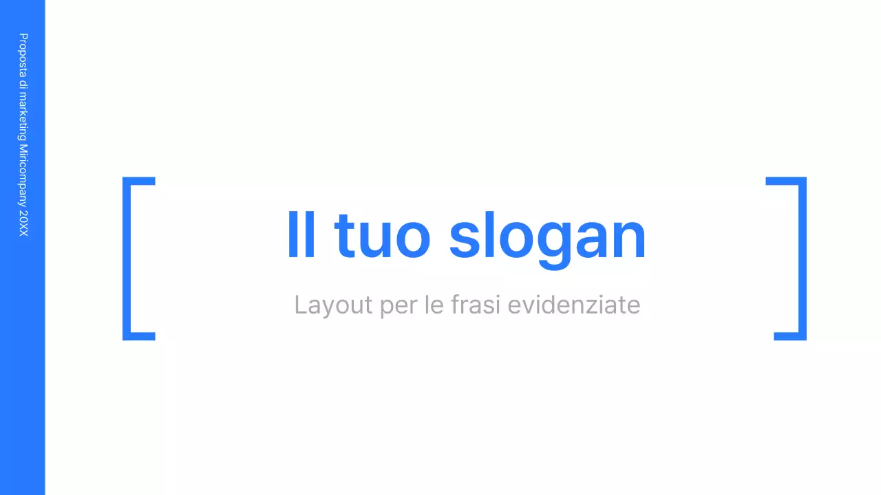 Kit di concetti aziendali con linee blu, minimaliste e semplici