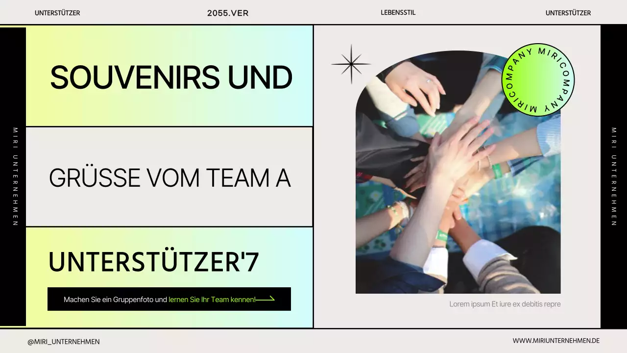 Gradient's einfache Präsentation für den Unternehmensstart