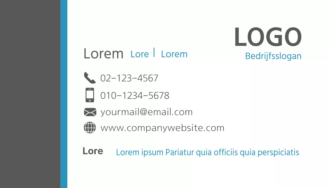 Vierkant patroon visitekaartje